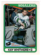 Kay Whitmore RC - Hartford Whalers (NHL Hockey Card) 1990-91 O-Pee-Chee # 232 Mint