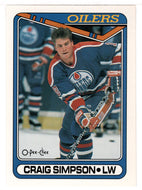 Craig Simpson - Edmonton Oilers (NHL Hockey Card) 1990-91 O-Pee-Chee # 240 Mint