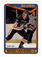 Sergio Momesso RC - St. Louis Blues (NHL Hockey Card) 1990-91 O-Pee-Chee # 244 Mint