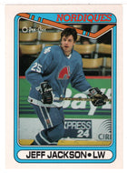 Jeff Jackson - Quebec Nordiques (NHL Hockey Card) 1990-91 O-Pee-Chee # 249 Mint