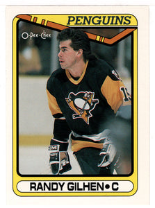 Randy Gilhen RC - Pittsburgh Penguins (NHL Hockey Card) 1990-91 O-Pee-Chee # 250 Mint