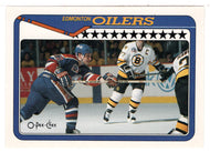 Edmonton Oilers - Team Stats (NHL Hockey Card) 1990-91 O-Pee-Chee # 251 Mint