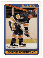 Gordie Roberts - St. Louis Blues (NHL Hockey Card) 1990-91 O-Pee-Chee # 256 Mint