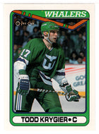 Todd Krygier RC - Hartford Whalers (NHL Hockey Card) 1990-91 O-Pee-Chee # 260 Mint
