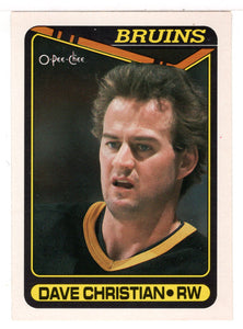 Dave Christian - Boston Bruins (NHL Hockey Card) 1990-91 O-Pee-Chee # 263 Mint