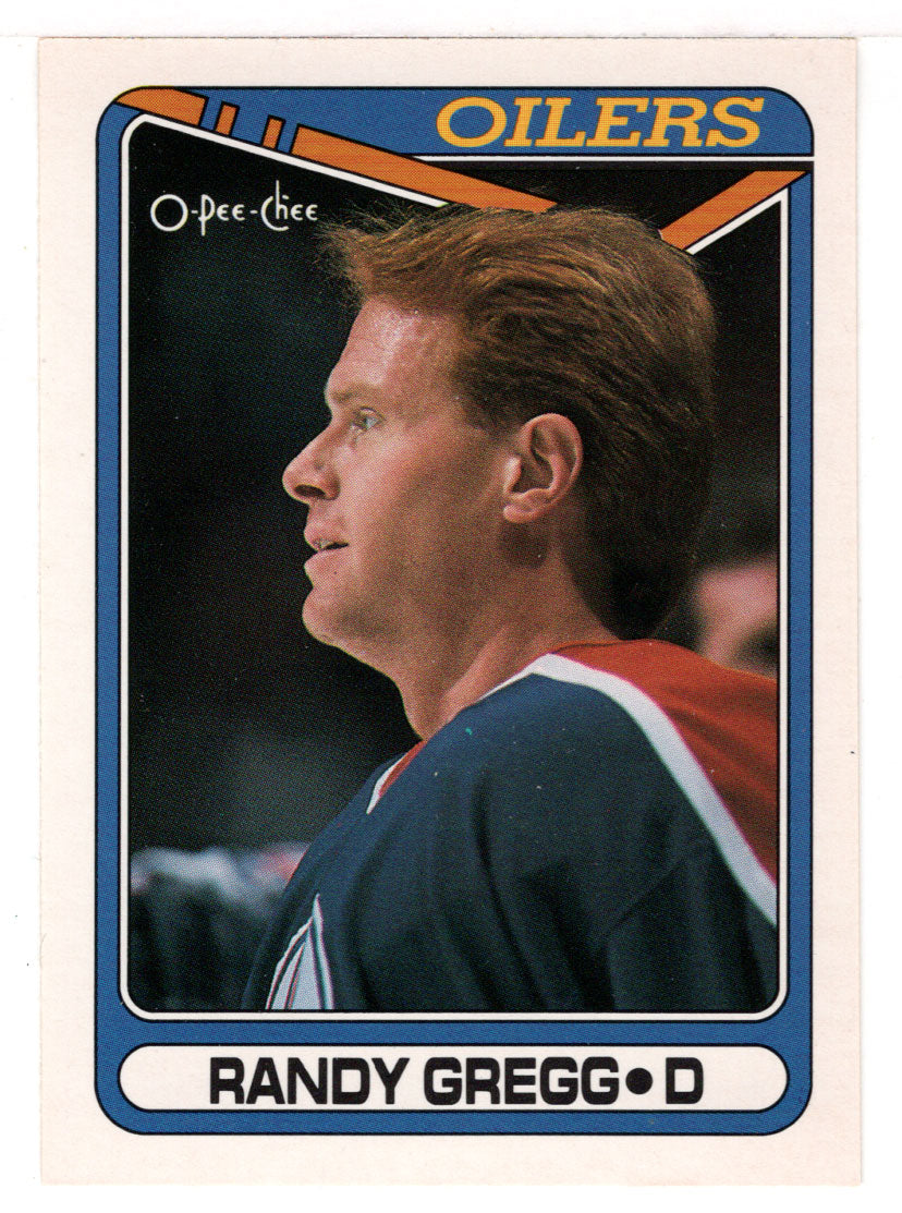 Randy Gregg - Edmonton Oilers (NHL Hockey Card) 1990-91 O-Pee-Chee # 275 Mint