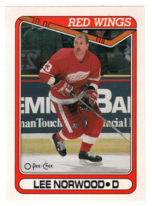 Lee Norwood - Detroit Red Wings (NHL Hockey Card) 1990-91 O-Pee-Chee # 285 Mint