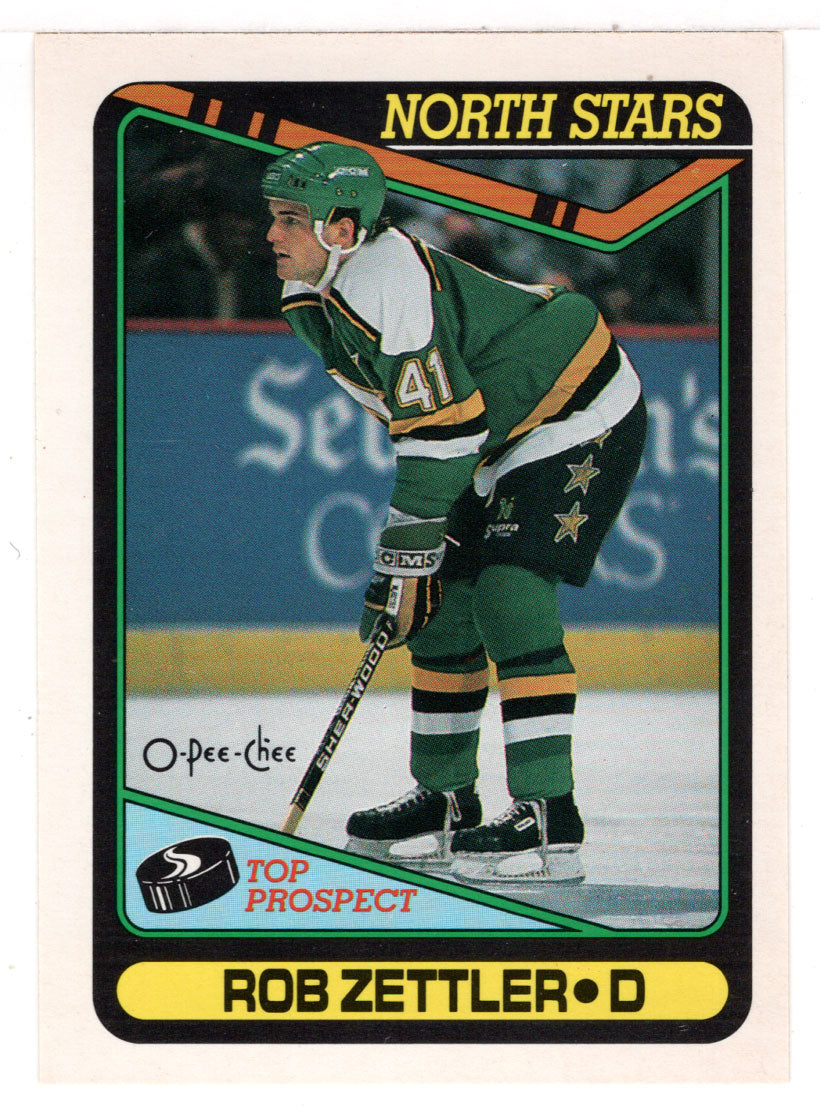 Rob Zettler RC - Minnesota North Stars (NHL Hockey Card) 1990-91 O-Pee-Chee # 289 Mint