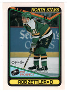Rob Zettler RC - Minnesota North Stars (NHL Hockey Card) 1990-91 O-Pee-Chee # 289 Mint
