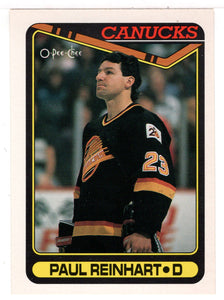 Paul Reinhart - Vancouver Canucks (NHL Hockey Card) 1990-91 O-Pee-Chee # 293 Mint