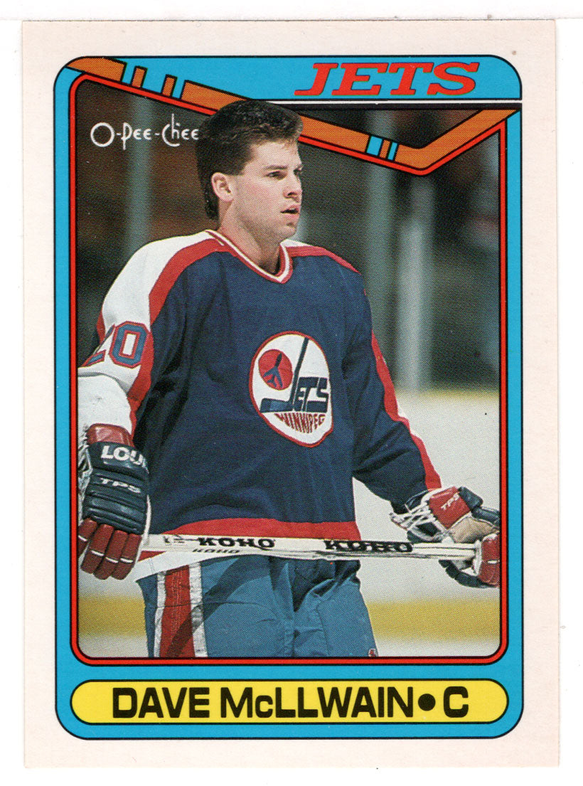 Dave McLlwain - Winnipeg Jets (NHL Hockey Card) 1990-91 O-Pee-Chee # 299 Mint