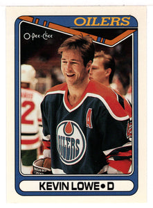 Kevin Lowe - Edmonton Oilers (NHL Hockey Card) 1990-91 O-Pee-Chee # 307 Mint