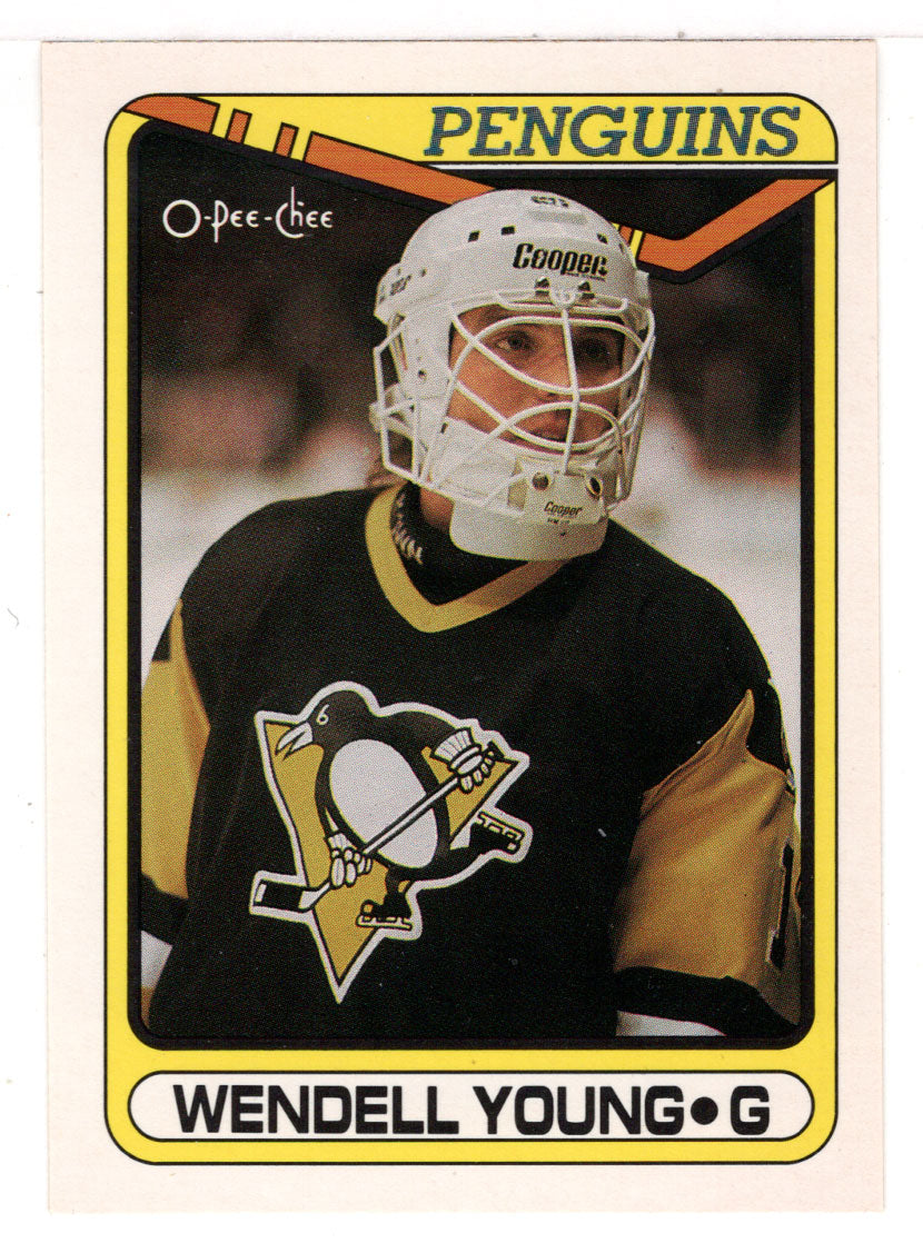Wendell Young RC - Pittsburgh Penguins (NHL Hockey Card) 1990-91 O-Pee-Chee # 309 Mint