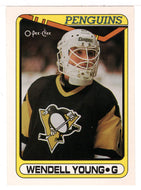 Wendell Young RC - Pittsburgh Penguins (NHL Hockey Card) 1990-91 O-Pee-Chee # 309 Mint