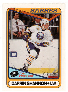 Darrin Shannon RC - Buffalo Sabres (NHL Hockey Card) 1990-91 O-Pee-Chee # 310 Mint