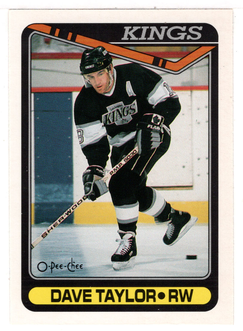 Dave Taylor - Los Angeles Kings (NHL Hockey Card) 1990-91 O-Pee-Chee # 314 Mint