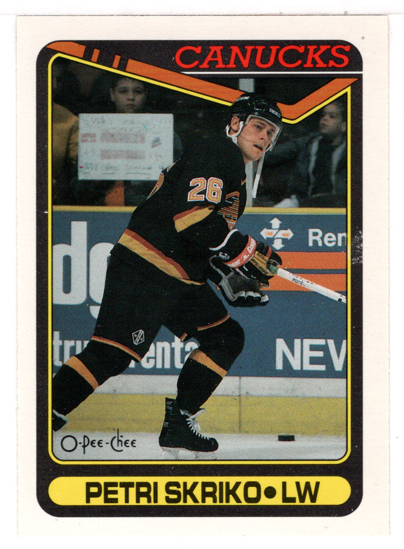 Petri Skriko - Vancouver Canucks (NHL Hockey Card) 1990-91 O-Pee-Chee # 316 Mint