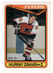 Murray Craven - Philadelphia Flyers (NHL Hockey Card) 1990-91 O-Pee-Chee # 318 Mint