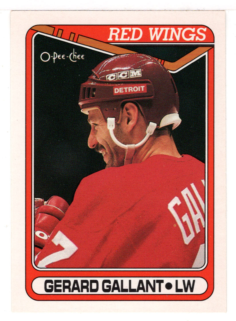 Gerard Gallant - Detroit Red Wings (NHL Hockey Card) 1990-91 O-Pee-Chee # 322 Mint