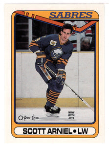 Scott Arniel - Winnipeg Jets (NHL Hockey Card) 1990-91 O-Pee-Chee # 324 Mint