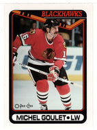 Michel Goulet - Chicago Blackhawks (NHL Hockey Card) 1990-91 O-Pee-Chee # 329 Mint