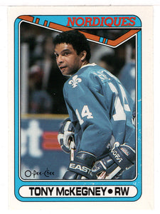 Tony McKegney - Quebec Nordiques (NHL Hockey Card) 1990-91 O-Pee-Chee # 333 Mint