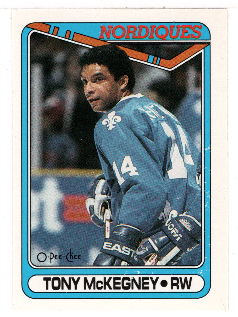 Tony McKegney - Quebec Nordiques (NHL Hockey Card) 1990-91 O-Pee-Chee # 333 Mint