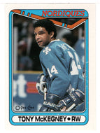 Tony McKegney - Quebec Nordiques (NHL Hockey Card) 1990-91 O-Pee-Chee # 333 Mint