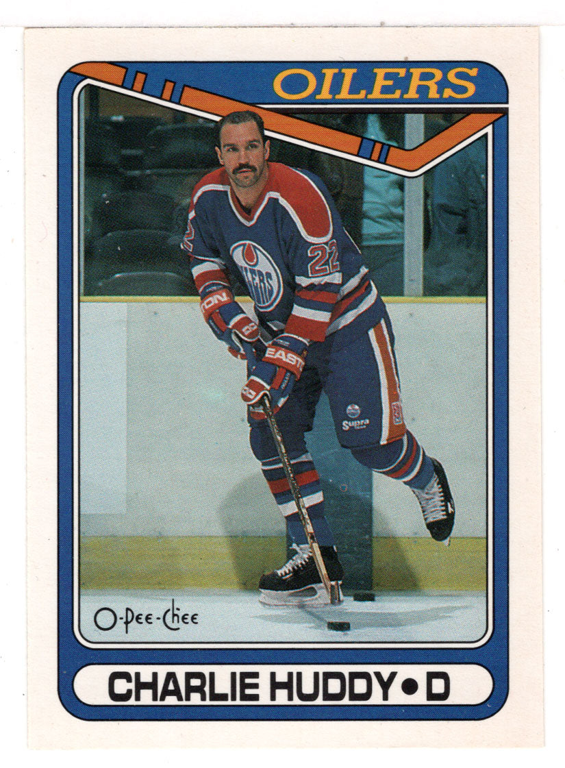 Charlie Huddy - Edmonton Oilers (NHL Hockey Card) 1990-91 O-Pee-Chee # 344 Mint