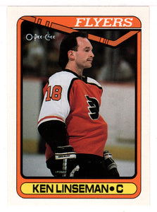 Ken Linseman - Philadelphia Flyers (NHL Hockey Card) 1990-91 O-Pee-Chee # 345 Mint