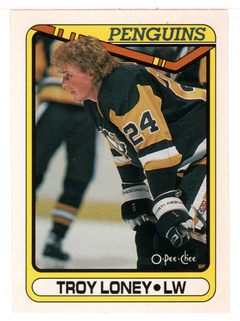 Troy Loney RC - Pittsburgh Penguins (NHL Hockey Card) 1990-91 O-Pee-Chee # 347 Mint