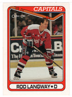 Rod Langway - Washington Capitals (NHL Hockey Card) 1990-91 O-Pee-Chee # 353 Mint
