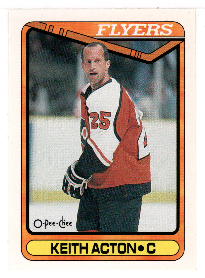 Keith Acton - Philadelphia Flyers (NHL Hockey Card) 1990-91 O-Pee-Chee # 355 Mint