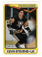 Kevin Stevens RC - Pittsburgh Penguins (NHL Hockey Card) 1990-91 O-Pee-Chee # 360 Mint