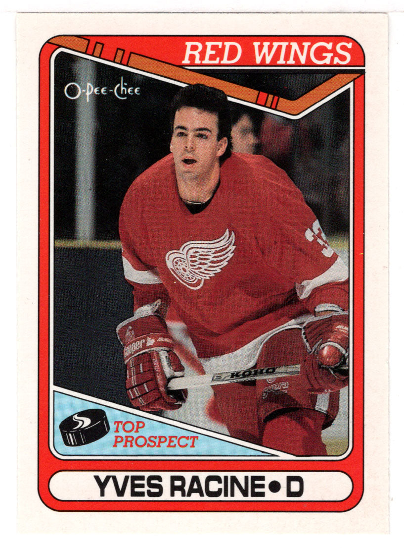 Yves Racine RC - Detroit Red Wings (NHL Hockey Card) 1990-91 O-Pee-Chee # 361 Mint