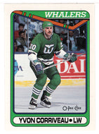 Yvon Corriveau RC - Hartford Whalers (NHL Hockey Card) 1990-91 O-Pee-Chee # 364 Mint