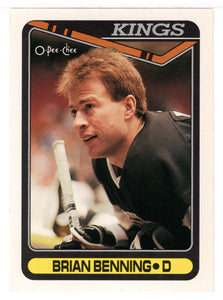 Brian Benning - Los Angeles Kings (NHL Hockey Card) 1990-91 O-Pee-Chee # 365 Mint