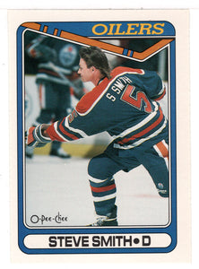 Steve Smith - Edmonton Oilers (NHL Hockey Card) 1990-91 O-Pee-Chee # 368 Mint