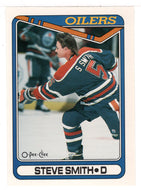Steve Smith - Edmonton Oilers (NHL Hockey Card) 1990-91 O-Pee-Chee # 368 Mint