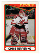 Chris Terreri RC - New Jersey Devils (NHL Hockey Card) 1990-91 O-Pee-Chee # 375 Mint