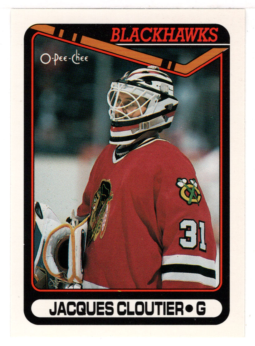 Jacques Cloutier RC - Chicago Blackhawks (NHL Hockey Card) 1990-91 O-Pee-Chee # 378 Mint