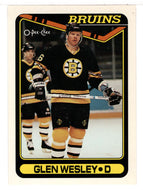 Glen Wesley - Boston Bruins (NHL Hockey Card) 1990-91 O-Pee-Chee # 379 Mint