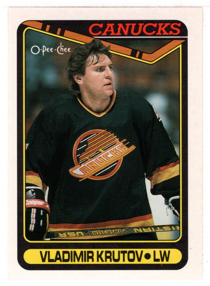 Vladimir Krutov RC - Vancouver Canucks (NHL Hockey Card) 1990-91 O-Pee-Chee # 380 Mint