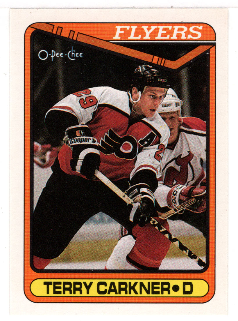 Terry Carkner - Philadelphia Flyers (NHL Hockey Card) 1990-91 O-Pee-Chee # 381 Mint