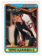 Teppo Numminen RC - Winnipeg Jets (NHL Hockey Card) 1990-91 O-Pee-Chee # 385 Mint