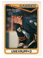 Uwe Krupp - Buffalo Sabres (NHL Hockey Card) 1990-91 O-Pee-Chee # 390 Mint