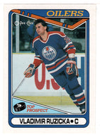Vladimir Ruzicka RC - Edmonton Oilers (NHL Hockey Card) 1990-91 O-Pee-Chee # 393 Mint