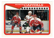 Washington Capitals - Team Stats (NHL Hockey Card) 1990-91 O-Pee-Chee # 394 Mint