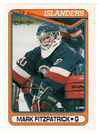 Mark Fitzpatrick RC - New York Islanders (NHL Hockey Card) 1990-91 O-Pee-Chee # 395 Mint