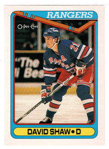 David Shaw - New York Rangers (NHL Hockey Card) 1990-91 O-Pee-Chee # 403 Mint